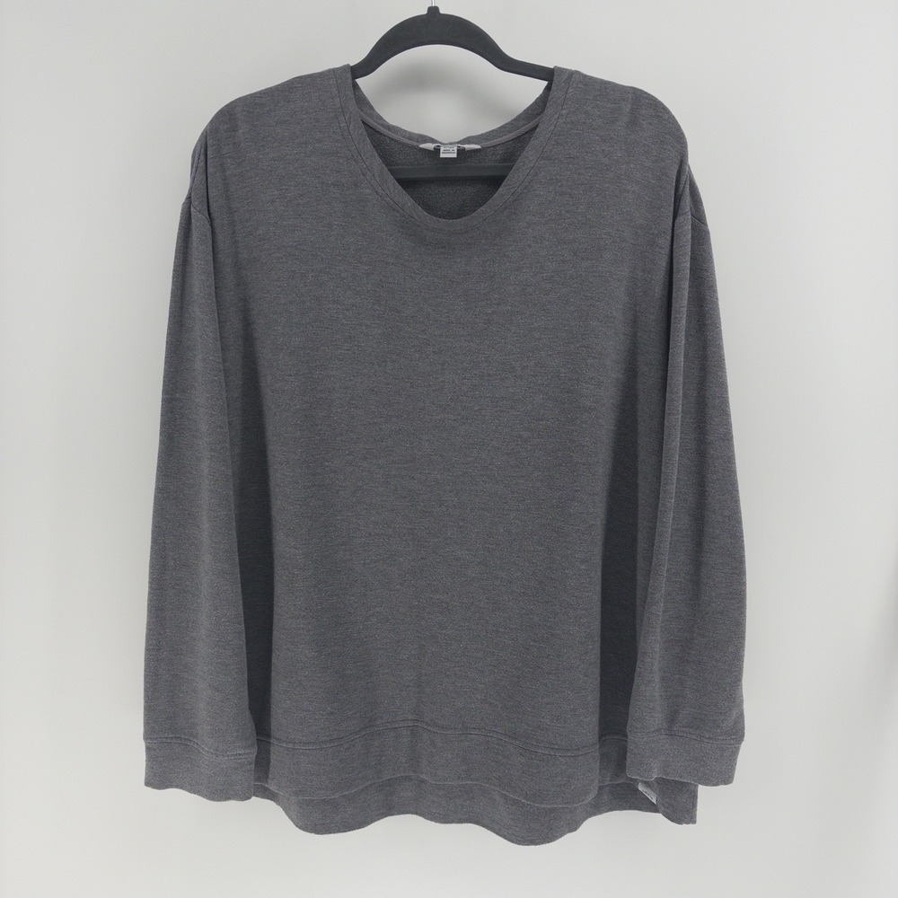 Orvis Sweatshirt Top Gray Soft Modal Blend Women's Size XL